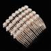4 Pack Rhinestone Flower Hair Combs for Women - Wedding Bridal Jewelry Clips (Rose Gold) - Buy Online on GoSupps.com
