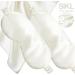 2 Pack 100% Pure 6A Mulberry Silk Sleep Mask for Sleeping - Adjustable Blindfold with Elastic Strap Headband - Natural Cosy 22 Momme Real Silk - White&White - Buy Online on GoSupps.com
