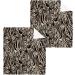 SUABO Leopard Cotton Washcloths Set - 6 Pack 12x12 Inch Absorbent Face Cloths for Bathroom, Spa, Kitchen - Quick Drying Fingertip Towels with Leopard Spot Zebra Design - Buy Online on GoSupps.com