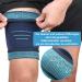 Ruilala Compression Thigh Bandage for Men & Women - Ventilated Support with Non-Slip Silicone for Muscle Tear Recovery - 2-Piece Set (Blue Medium) - Buy Online on GoSupps.com