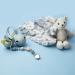 Bebe N Belle Baby Silicone Pacifier Holder - BPA Free, Elegant Charcoal Design | Stroller & Diaper Bag Attachment Case - Buy Online on GoSupps.com