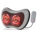 Takrink massage cushion Shiatsu massage device with heat function back massage device with 8 knots and 3 speed back and neck massage pillows with remote control 1.8 m power cable