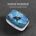 Ocean Fish Printing Pill Case - 2 Compartment Cute Travel Pill Box Organizer for Pocket & Purse - Perfect Travel Gift - Buy Online on GoSupps.com