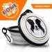 Border Collie Portable Drinking Bowl - Foldable Carabiner-Attached Food & Pet Bowl for Travel - Buy Online on GoSupps.com