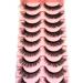 10 pairs Cats eye lashes Faux Mink False Eye Lashes D-Curl Fluffy and Wispy Ultra Soft Premium Sweat and Water Resistant Feather Light Enhancing Beauty and Confidence (5D-B23) - Buy Online on GoSupps.com