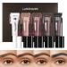 Eyebrow Gel Kit-1 Pcs Clear Brow Setting Gel+ 4 Colors Eyebrow Mascara Cream Waterproof Long Lasting Eye Brow Glue for Brow Setting Eyebrow Color(5 Pcs/Set)