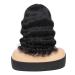 DUOUPA Body Wave Human Hair Wig with Bangs - Short Wavy Bob, Brazilian Virgin Hair, Natural Color - 12 Inch | 150% Density for Black Women - Buy Online on GoSupps.com
