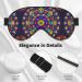Mandala Pattern Unisex Eye Mask | Soft Comfortable Light-Blocking Sleeping Mask for Travel & Sleep - Buy Online on GoSupps.com