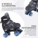 CELETOY Kids Roller Skates - Adjustable Size Skating Shoes for Ages 3-12 | Beginner Girls Roller Skates with 8 Light Up Wheels | Outdoor Roller Skating for Boys and Girls | Medium White - Buy Online on GoSupps.com