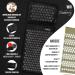 Fabberry Acupressure Mat - 100% Natural Cotton & Coconut Fiber | Includes Pillow Massage Balls & Stool Fastening for Ultimate Relaxation - Buy Online on GoSupps.com