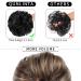 Qunlinta Messy Bun Hair Piece | Updo Scrunchies Hair Extensions | Light Brown Mix Ash Blonde | for Women & Girls - 1 Piece - Buy Online on GoSupps.com