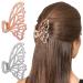 WLLHYF 2 Pcs Butterfly Hair Clips - Non-Slip Metal Claw Clips in Silver & Rose Gold for Women and Girls - Cute Fashion Hair Accessories - Buy Online on GoSupps.com