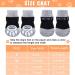 Frienda 8-Piece Anti-Slip Dog Socks for Small Puppies and Kittens - Adjustable Paw Protector with Traction Control in Black and Gray (Size S) - Buy Online on GoSupps.com