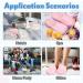 10 Pairs Disposable Home Slippers for Guests - Soft Washable Cotton Linen Spa Slippers Non-Slip & Breathable for Indoor Travel & Parties (Pink Gray - Buy Online on GoSupps.com