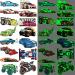 Ooopsiun Luminous Race Car Supplies Temporary Tattoos for Boys -12 Sheets Glow in The Dark RaceCar Tattoos Decorations Supplies Favors for Kids Boys Men