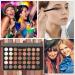 40 Pigmented Eyeshadow Palette | Matte & Shimmer Waterproof Makeup | Long Lasting Glitter Eye Shadow #001 - Shop Internationally - Buy Online on GoSupps.com