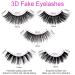 Uraqt 3D False Eyelashes Set - 5 Pairs Handmade Natural Reusable Fake Lashes for Work Dating & Party - Buy Online on GoSupps.com
