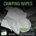 Biodegradable XL Body Wipes for Camping and Travel - 50 Count Pack | Personal Hygiene Shower Wipes for Body and Face - 12''x12'' | Ideal for Women, Men, Kids, and Elderly - Buy Online on GoSupps.com