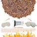 Lavender & Flaxseed Moist Heat Eye Mask - Soothes Dry Eyes and Puffy Eyes - Microwaveable Hot or Cold Compress Eye Pillow - Buy Online on GoSupps.com