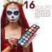 Professional Face Paint Kit for Kids & Adults - 16 Colors, Easy to Apply & Remove, Non-Toxic & Hypoallergenic - Buy Online on GoSupps.com