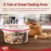 Tropgo Dry Roasted Unsalted Mixed Nuts 190g - Nuts in Resealable and Recyclable Tub - Wholesome Trail Mix with Fibre Protein and Essential Minerals - Healthy Snacks for All Ages - Buy Online on GoSupps.com