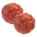 1 pair of fingers massage ring finger massage triggered ball for deep tissue hand massage gear Handtenspannungsballen practical wooden balls meridian relaxation ball the piece of wood carve