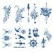 Semi Permanent Tattoo  8 Sheet 2 Weeks Arrow Tattoo  Mountain Temporary Tattoo for Men Women  Long Lasting Waterproof Realistic Tattoos Sticker for Adult Pattern 11