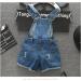 KIDSCOOL SPACE Little Girl Ripped Denim Shortalls | Blue | 3-4 Years | Big Overalls - Buy Online on GoSupps.com