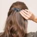 Elegant Flower Crystal Hair Clips Set | 3 Pieces for Women & Girls | Glittering Fashion Accessories in Pink Dark Blue & Gray - Buy Online on GoSupps.com