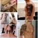 Yazhiji 36 Sheets Temporary Tattoos Stickers - 12 Arm & Chest Tattoos + 24 Tiny Black Designs for Men and Women - Buy Online on GoSupps.com