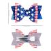 Whaline 4th of July Bow Hair Clips Set - Glitter American Flag Barrettes for Girls and Women - Patriotic Stars and Stripes Hair Accessories - Buy Online on GoSupps.com