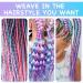Benaewa Hair Braids Extensions Coloured Braiding Wig for Kids Women 4 Tone Mermaid Hair - Buy Online on GoSupps.com