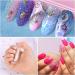 RESTPOTY 1 Bottle Micro Pixie Beads Gravel Nail Crystals For Nails Colorful Multicolor Micro Strass Glass Caviar Beads Nail Art 3D Decorations (Crystal) - Buy Online on GoSupps.com