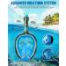 Full Face Snorkel Mask for Adults - Anti-Fog Diving Gear with Safety Breathing System and 180 Panoramic View - Blue S/M - Buy Online on GoSupps.com