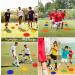TuXHui Spot Markers 9 & 10 - Non Slip Rubber Agility Cones for Sports Training - 15pcs, 5 Colors - Buy Online on GoSupps.com