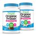 Orgain Organic Vegan Protein + 50 Superfoods Powder Bundle - Creamy Chocolate Fudge & Vanilla Bean 21g Plant Based Protein 2.02 lb Each