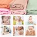 10-Piece Baby Muslin Washcloth & Towel Set - Soft 100% Cotton Reusable for Newborns | 23x23cm Face & Bath Towels - Buy Online on GoSupps.com