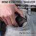 Mini Shaver Mini Electric Shaver Electric Razor for Men Mini Razor for Men USB Rechargeable Waterproof Portable Shavers Easy One-Button Wet and Dry Use Suitable for Home Car Travel(Black) 061 - Buy Online on GoSupps.com