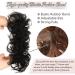Buy RUWISS Informal Hair Pick - 100% Real Hair Scrunchies for Women | Natural Black - Perfect for All Hair Types - Buy Online on GoSupps.com
