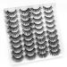 IFLOVEDEKD 20 Pairs Long 3D Mink Reusable Strip Lashes - 4 Styles, Handmade & Fluffy for Dramatic Eyes | Soft & Thick False Eyelashes Multipack - Buy Online on GoSupps.com