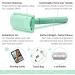 Jungle Culture Double Edge Safety Razor in Green | Includes 10 Blades & Travel Bag | Reusable Eco Shaver | DE Razor for Men & Women | Mint Green - Buy Online on GoSupps.com