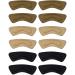 6 Pairs Heel Cushion Pads Heel Shoe Grips Liner Self-Adhesive Shoe Insoles Foot Care Protector (Multicolor) Brown, Khaki, Black