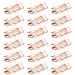 Mbsomnus 18pcs Snap Hair Clips Double Grip Hair Clips Metal Hair Barrettes Women Hair Clips for Hair Making Girls Hair Styling Salon Hair Accessories (Rose Gold)