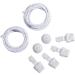 Schn rrlie Elastic Laces - 100 cm White Round Flat No-Tie Shoelaces with Quick Lock for Kids & Adults - International Shipping Available - Buy Online on GoSupps.com