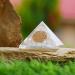 Clear Quartz Crystal Orgonite Pyramid - Energy Cleansing & Good Luck Decor 2 Handmade Natural Stone Sculpture - Buy Online on GoSupps.com