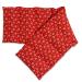 Linseed pillow 75x20cm large 8-chamber hearts-red - heat pillow grain pillow