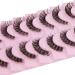 Luxurious Russian Cat Eye Style Strip Lashes - 8 Pairs Natural Look Fluffy Wispy 3D Effect False Eyelashes by GVEFETIEE - Buy Online on GoSupps.com