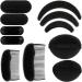 WILLBOND 11 Pieces Sponge Volume Hair Bases Set Bump it Up Inserts Hair Styling Tools Bump Up Combs Clips Sponge Hair Bun Updo Accessories for Women Girl DIY Hairstyles (Black)