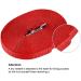 Happy Hachi 33m Red Tow Line for Dogs - Durable Nylon Training Leash with D-Carabiner & Grip Cushion | Ideal for All Dog Sizes - Buy Online on GoSupps.com