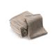 Sleepzen washcloths made of organic cotton beige GOTS -certified 500gr/m2 - washing gloves - Made in the UE - 6 -way pack soft and ecological